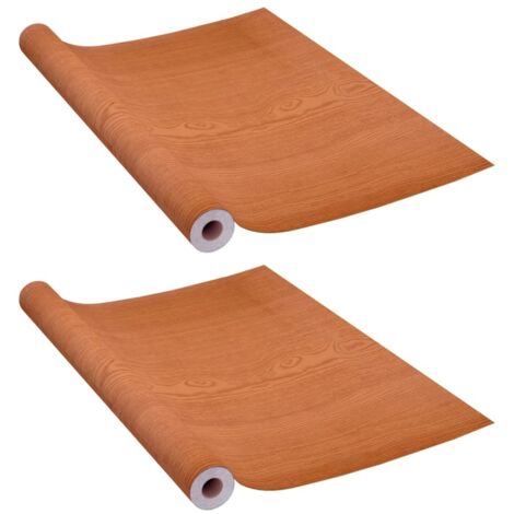 vidaXL Pellicola Autoadesiva per Mobili Rovere Chiaro 500x90 cm in PVC