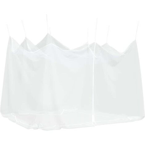 vidaXL Zanzariera per Esterni 220 Maglie Bianca 300x300x250 cm