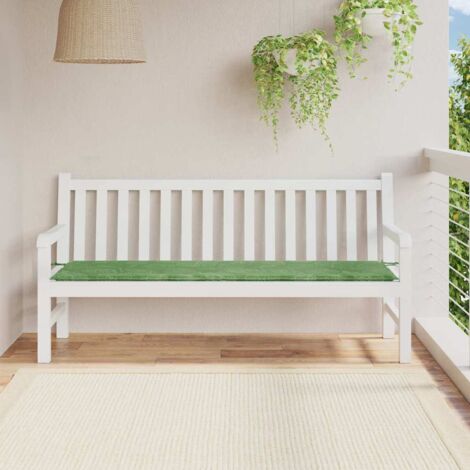 vidaXL Cuscino per Panchina da Giardino Floreale Verde 180 x 50 x 4 cm