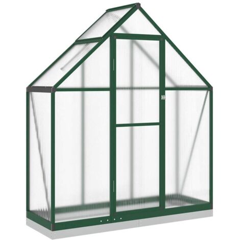 vidaXL Telaio Serra con Base Verde 169x58x202 cm in Alluminio