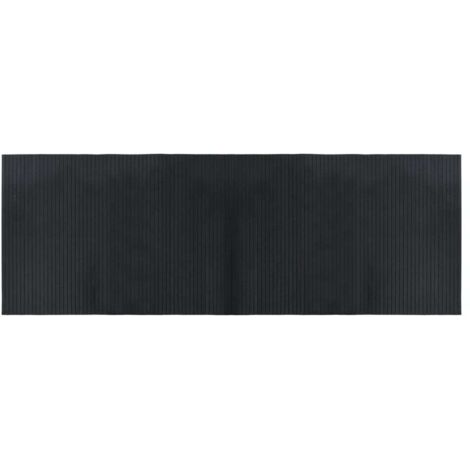 vidaXL Tappeto Rettangolare Nero 70x200 cm in Bambù