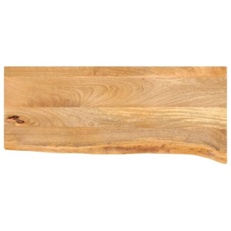 vidaXL Piano Tavolo Bordi Vivi 90x40x3,8 cm in Legno Massello di Mango