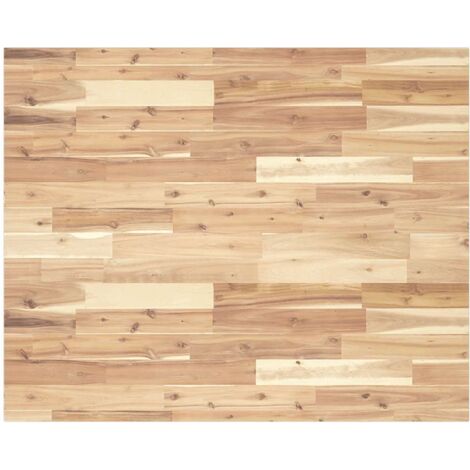 vidaXL Piano Tavolo Rettangolare 100x80x2cm Legno Massello di Acacia