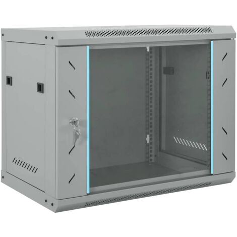 vidaXL Armadietto di rete Grigio 60 x 45 x 50 cm Acciaio