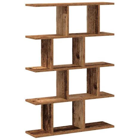 vidaXL Mensola a Muro a Cubo 12 Scomparti in Truciolato Legno Antico (1/5)