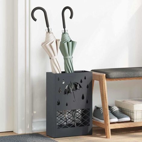 vidaXL Supporto per Ombrellone Antracite 28 x 12 x 41 cm Metallo