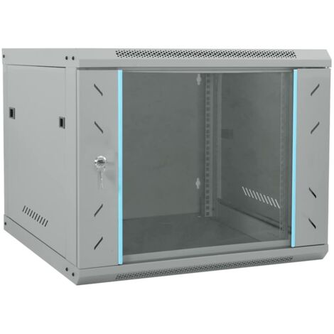vidaXL Armadietto di rete Grigio 60 x 60 x 50 cm Acciaio