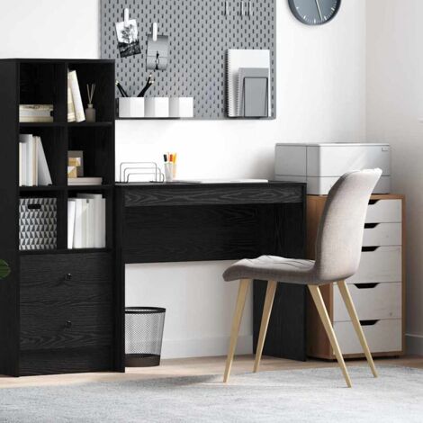 vidaXL Scrivania Rovere Nero 90 x 40 x 76 cm