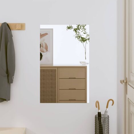 vidaXL Specchio da Parete 40x60 cm Vetro Rettangolare