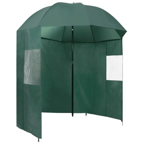 vidaXL Ombrellone da Pesca Verde 220x193 cm (1/5)