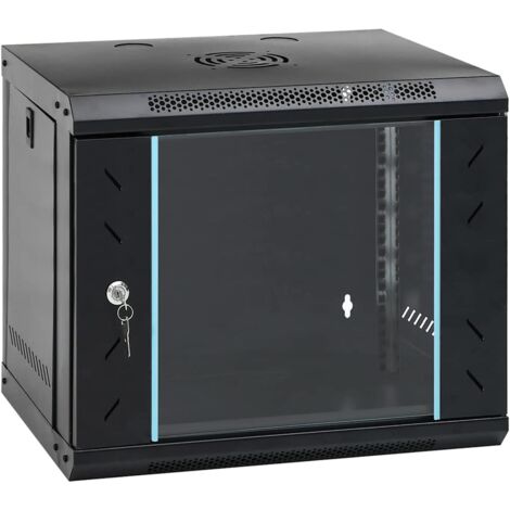 vidaXL Armadietto di rete Nero 53 x 45 x 45 cm Acciaio