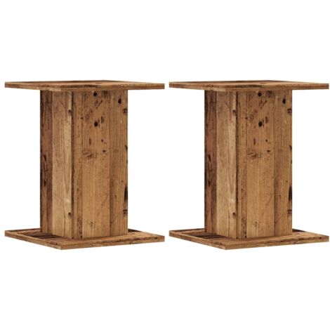 vidaXL Supporti per Piante 2 pz Legno Vecchio 30x30x40 cm Truciolato