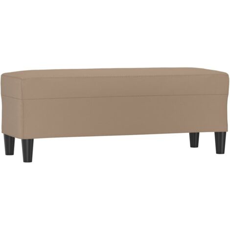 vidaXL Panca Cappuccino 100x35x41 cm in Similpelle