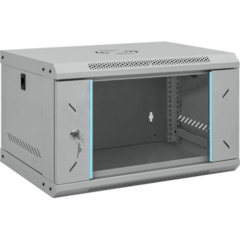 vidaXL Armadietto di rete Grigio 53 x 45 x 30 cm Acciaio