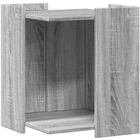 vidaXL Recinto Lettiera Gatti Grigio Sonoma 60x40x40 cm in Truciolato