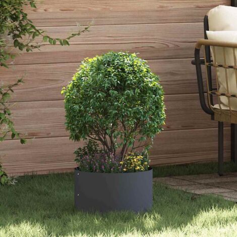 vidaXL Vaso da giardino Antracite 30 x 30 x 20 cm
