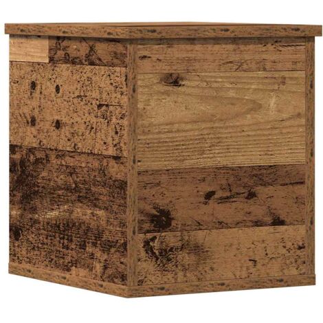 vidaXL Scatola di Stoccaggio Legno vecchio 30 x 35 x 35 cm