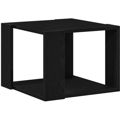 vidaXL Tavolino da salotto Rovere nero 40 x 40 x 30 cm