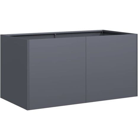 vidaXL Fioriera Antracite 80x40x40 cm in Acciaio Laminato a Freddo