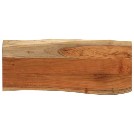 vidaXL Piano Tavolo 80x40x3,8 cm Rettangolare Legno Acacia Bordi Vivi