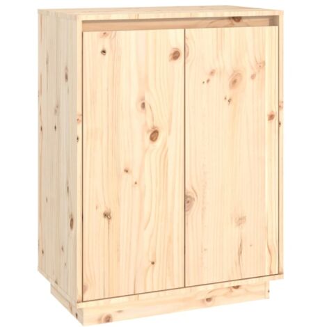 vidaXL Scarpiera 60x35x80 cm in Legno Massello di Pino