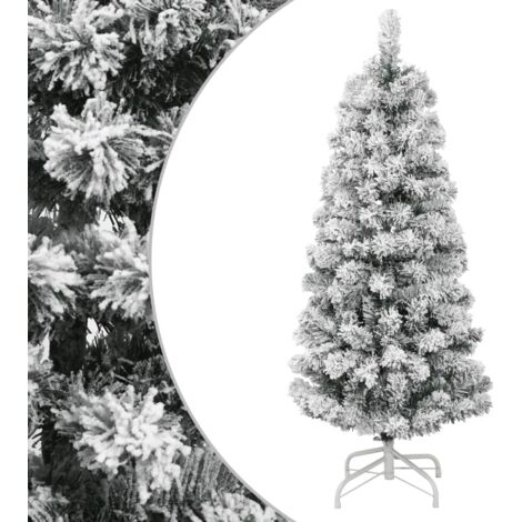 vidaXL Albero Natale Artificiale Incernierato con Neve Fioccata 150 cm