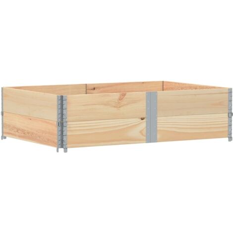 vidaXL Paretali per Pallet 2 pz 150x100 cm in Legno Massello di Pino