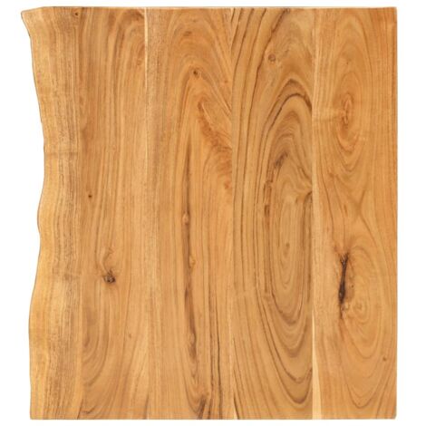 vidaXL Piano per Lavabo Bagno in Massello di Acacia 58x52x2,5 cm