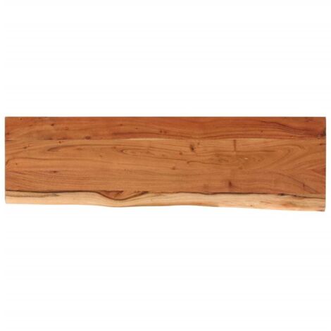 vidaXL Mensola Muro 100x30x3,8cm Rettangolare Legno Acacia Bordi Vivi