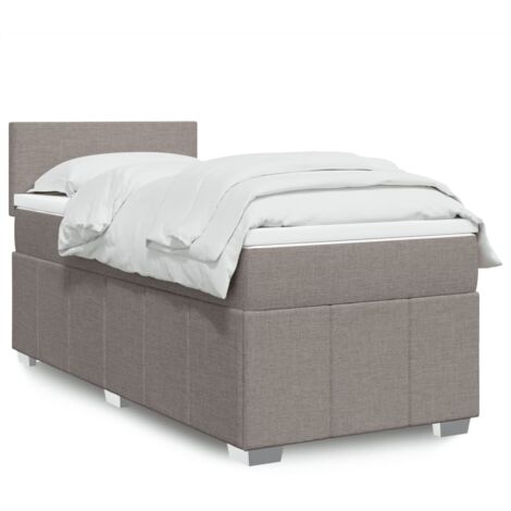 Giroletto a Molle con Materasso Tortora 80x200 cm inTessuto vidaXL (1/5)