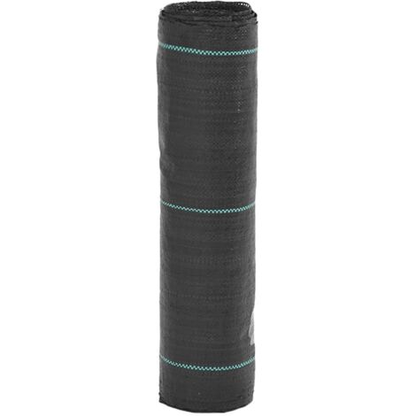 vidaXL Membrana Antierbacce Nera 0,5x25 m in PP