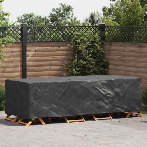 vidaXL Copertura per mobili da esterno Nero 270 x 110 x 70 cm 210D