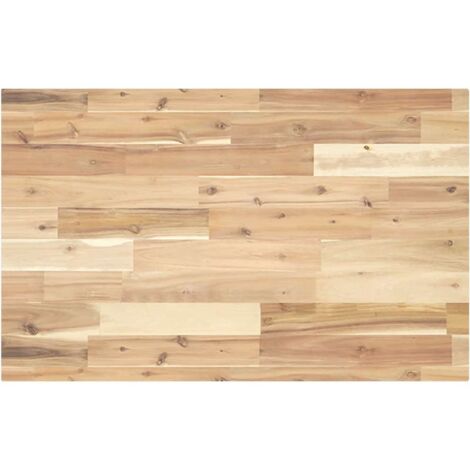 vidaXL Piano Tavolo Rettangolare 120x50x4cm Legno Massello di Acacia