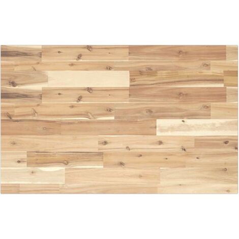 vidaXL Piano Tavolo Rettangolare 80x50x2cm in Legno Massello di Acacia