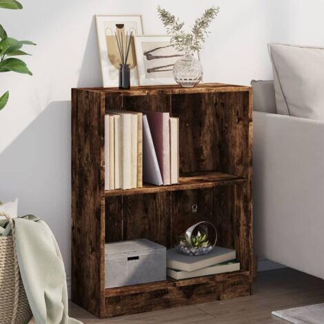 vidaXL Libreria Rovere Fumo 60x24x76 cm in Legno Multistrato