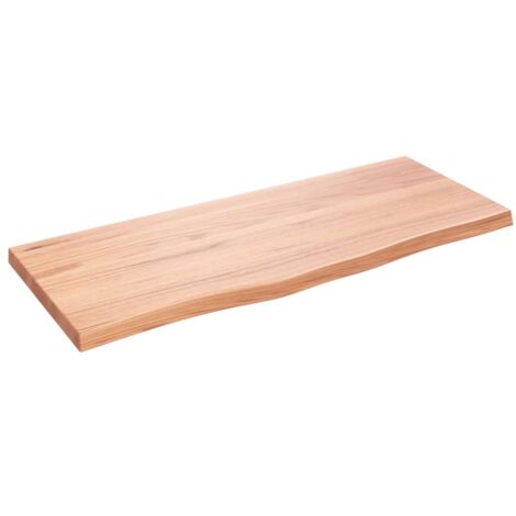 vidaXL Ripiano Muro Marrone 100x40x(2-4) cm Massello Rovere Trattato
