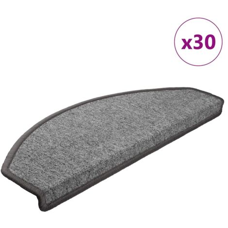 Tappetini per Scale 30 pz Grigio Scuro 65x24x4 cm vidaXL 845129