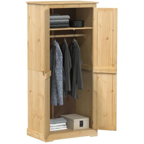 Armadio Corona 76x50x170 cm in Legno Massello di Pino vidaXL
