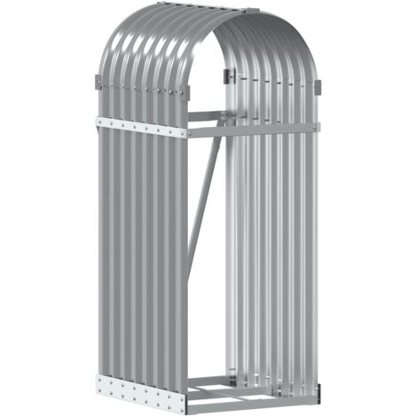 vidaXL Portaceppi Grigio Chiaro 40x45x100 cm in Acciaio Zincato