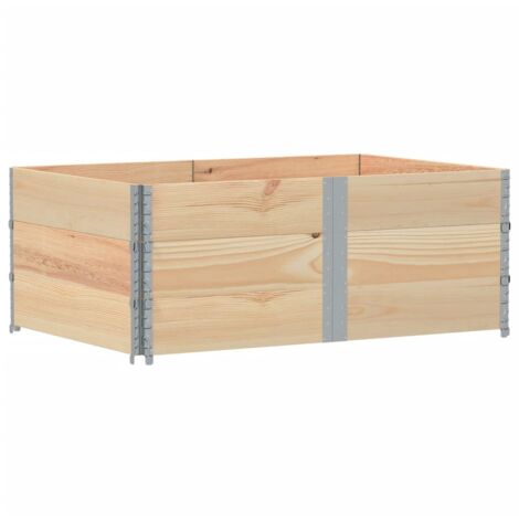 vidaXL Paretali per Pallet 3 pz 150x100 cm in Legno Massello di Pino