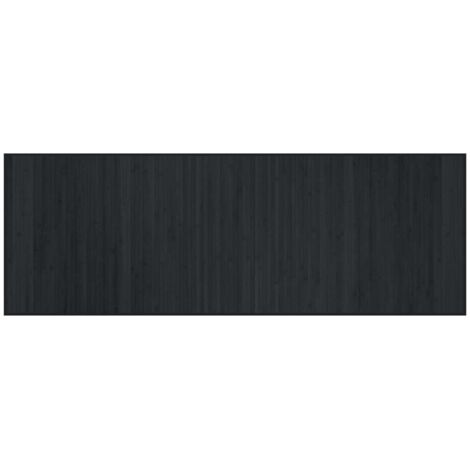 vidaXL Tappeto Rettangolare Nero 70x200 cm in Bambù