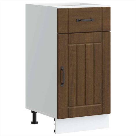 Base da Cucina Lucca Rovere Marrone in Legno Multistrato vidaXL