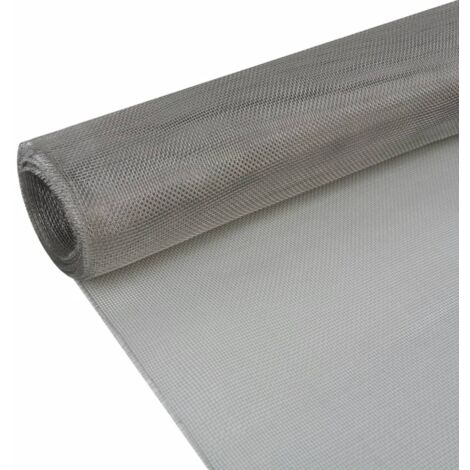 vidaXL Recinzione in Rete in Acciaio Inossidabile 100x1000 cm Argento