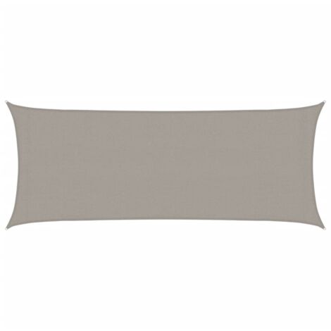 vidaXL Vela Parasole 160 g/m² Rettangolare Grigio Chiaro 2x4,5 m HDPE