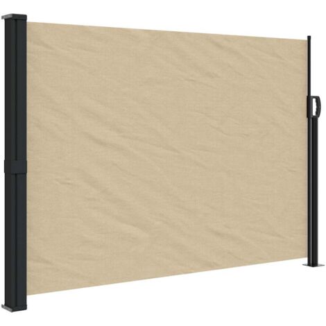 vidaXL Tenda da Sole Laterale Retrattile Beige 140x500 cm