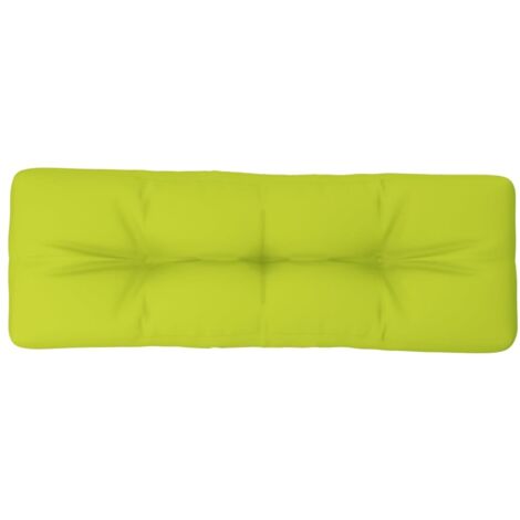 Cuscino per Pallet Verde Brillante 120x40x12 cm in Tessuto vidaXL