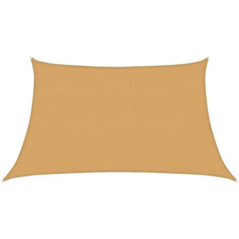 vidaXL Vela Parasole 160 g/m² Trapezio Grigio Chiaro 3/4x2 m in HDPE