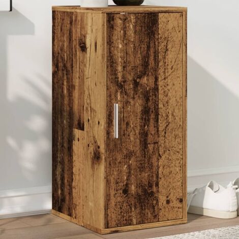 vidaXL Scarpiera Legno Antico 32x35x70 cm in Legno Multistrato