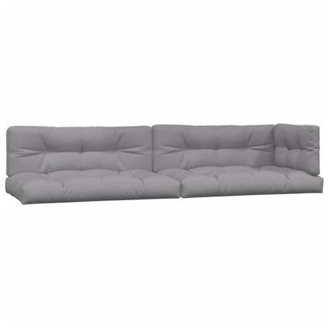 Cuscini per Pallet 5 pz Grigi in Tessuto vidaXL 560727