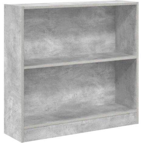 vidaXL Libreria Grigio Cemento 80x24x75 cm in Legno Multistrato